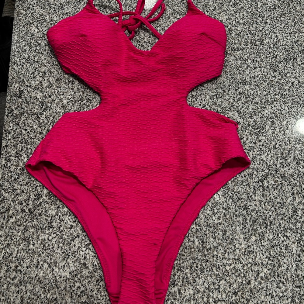 Victoria's Secret Hot Pink One-Piece Swimsuit